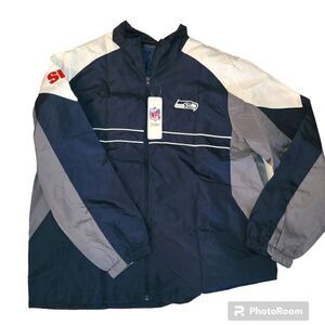 NFL Seattle Seahawks Dunbrooke Windbreaker Jacket  men's size Large